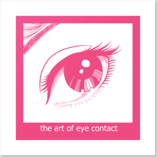 eye contact art "no stroke" Posters and Art